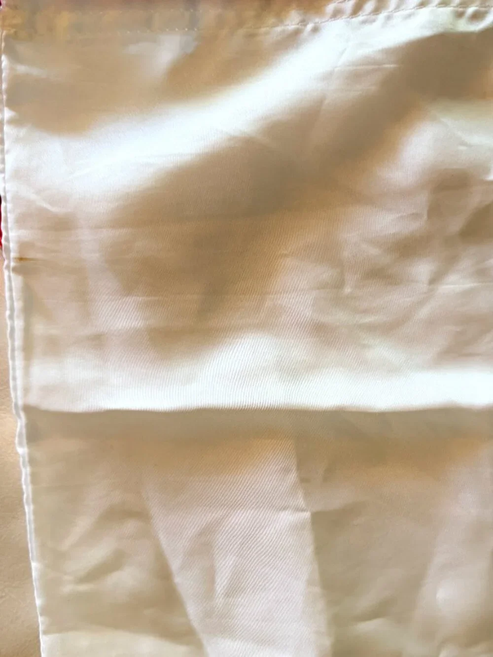 COACH Large Vintage White Dust Bag Red Horse Carriage Drawstring 19.5